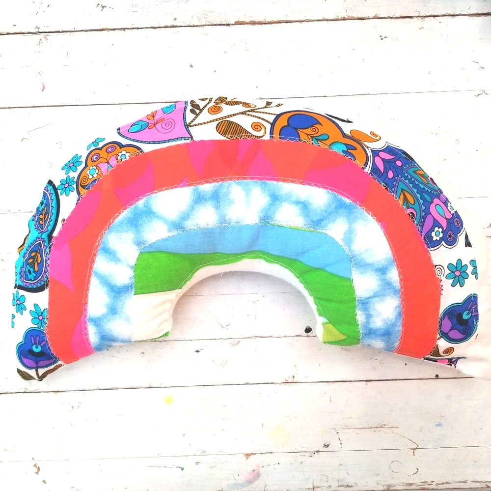 Rainbow pillow
